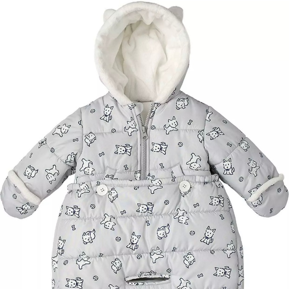 London Fog 0-6m Puffer Carbag Pram Bag Snowsuit